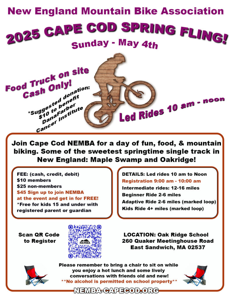 Flyer announcing 2025 Cape Cod Spring Fling